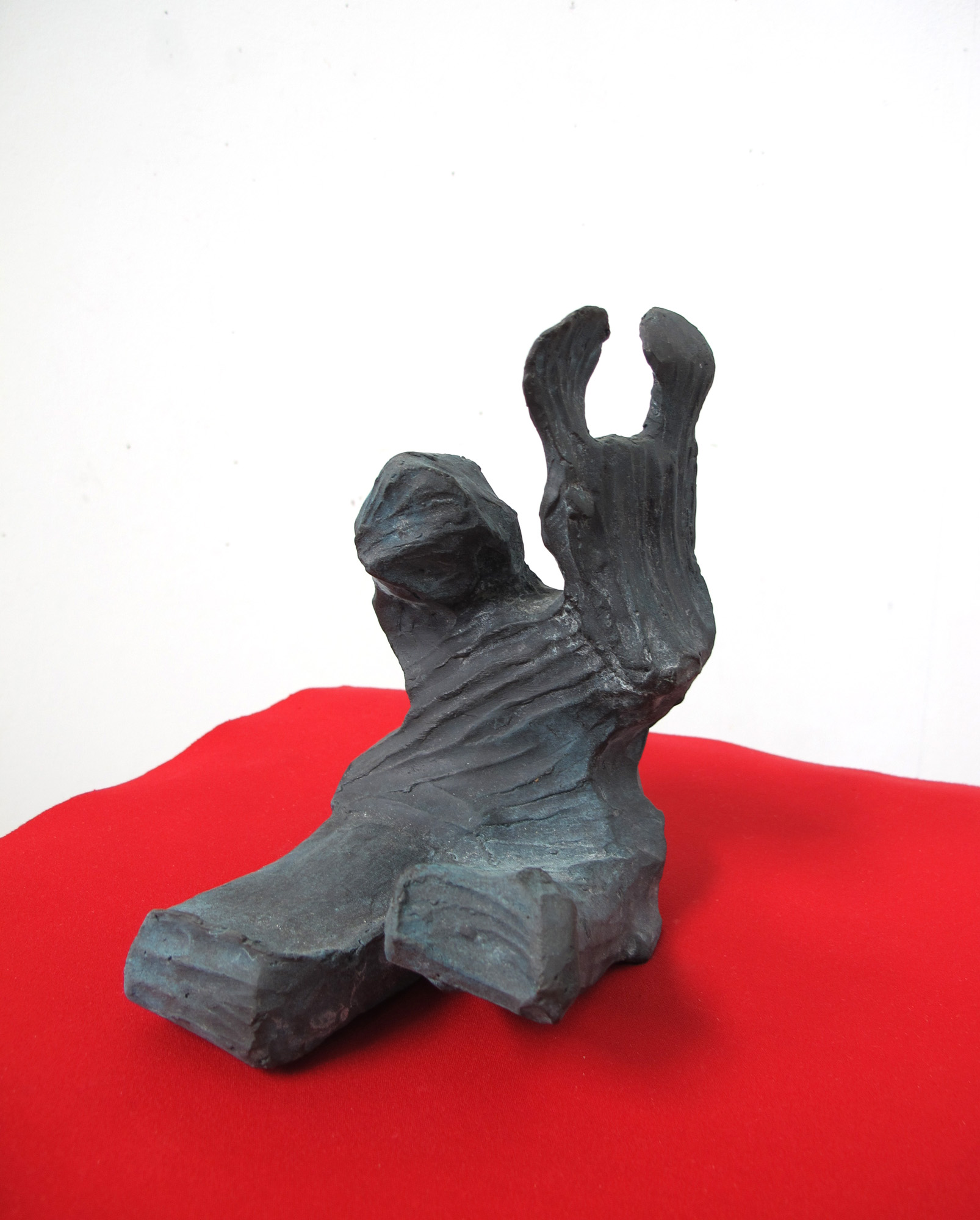 Saja Pinta, 2012, bronce sobre neopreno, 32 x 31 x 17 cm.